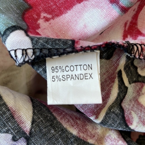 OWIN Floral Botanical Spring Garden Print Swing Dress Size Medium - Picture 9 of 9